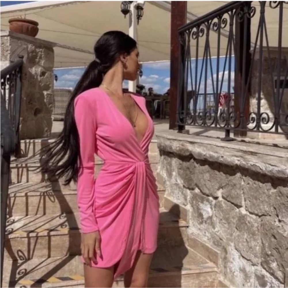 Zara Long Sleeve Pink Dress *Brand New* with Tags
